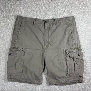 Levi Strauss & Co Ripstop Cargo Shorts Mens Size 38 Beige Khaki Hiking Outdoor